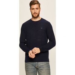 Polo Ralph Lauren - Sweter. Niebieskie swetry męskie Polo Ralph Lauren, s, bez wzorów, z bawełny, z okrągłym kołnierzem, bez kaptura. Za 729,90 zł.