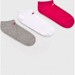 Converse - Skarpetki (3-pack). Skarpetki damskie Converse, bez wzorów, z elastanu. Za 39,90 zł.