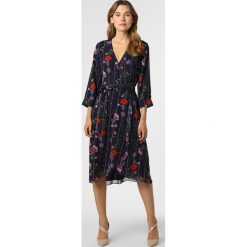 Ted Baker - Sukienka damska, niebieski. Niebieskie sukienki damskie Ted Baker, bez wzorów, bez kołnierzyka, bez rękawów, kopertowe. Za 699,95 zł.