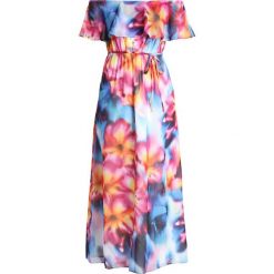 Dorothy Perkins RUFFLE DRESS Długa sukienka multi. Różowe długie sukienki marki Dorothy Perkins, z materiału, z długim rękawem. Za 389,00 zł.