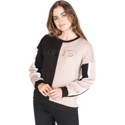 Liu Jo Sweter Czarny Różowy. Różowe bluzy damskie Liu Jo, s, bez wzorów, z bawełny, sportowe, bez rękawów, bez kaptura. Za 574,95 zł.