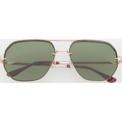 Okulary przeciwsłoneczne - Khaki. Brązowe okulary przeciwsłoneczne męskie Reserved. Za 59,99 zł.