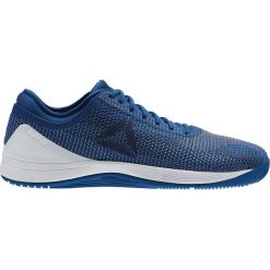 R CROSSFIT NANO 8.0 BLUE/WHITE. Niebieskie buty sportowe męskie Reebok, na jesień, z materiału, bez zapięcia, na fitness i siłownię. Za 399,99 zł.