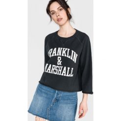 Franklin & Marshall Bluza Czarny. Czarne bluzy damskie Franklin Marshall, m, z nadrukiem, z bawełny, bez rękawów, bez kaptura. Za 335,95 zł.