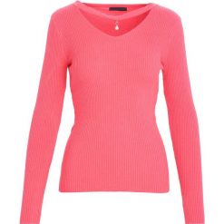 Swetry klasyczne damskie: Różowy Sweter Shine Brightly