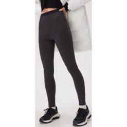 Legginsy z wysokim stanem - Szary. Szare legginsy damskie Sinsay, s, bez wzorów. Za 19,99 zł.