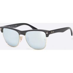 Ray-Ban - Okulary Clubmaster Oversized. Czarne okulary przeciwsłoneczne męskie Ray-Ban, z tworzywa sztucznego. W wyprzedaży za 499,90 zł.