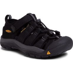 Sandały KEEN - Newport H2 1022838 Black/Keen Yellow. Czarne sandały chłopięce Keen, ze skóry ekologicznej, bez zapięcia. Za 249,00 zł.