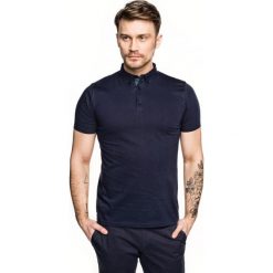 Koszulka polo luna granatowy 0001. Niebieskie koszulki męskie Recman, m, bez wzorów, polo, bez rękawów. Za 89,99 zł.