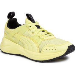 Sneakersy PUMA - Nuage Run Cage Summer 372561 03 Sunny Lime/Puma Black/Puma S. Żółte półbuty damskie Puma, ze skóry ekologicznej. Za 299,99 zł.