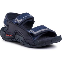 Sandały RIDER - Tender XI Kids 82817 Blue/Blue 20729. Niebieskie sandały chłopięce Rider, z tworzywa sztucznego, bez zapięcia. W wyprzedaży za 109,00 zł.