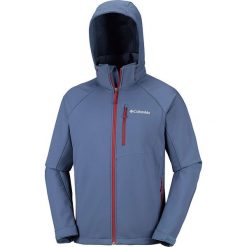 Kurtka softshellowa "Cascade Ridge" w kolorze niebieskoszarym. Szare kurtki męskie Columbia, xxl, bez wzorów, bez kaptura. W wyprzedaży za 219,95 zł.