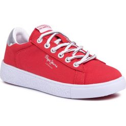 Sneakersy PEPE JEANS - Roxy Summer20 PLS30955 Redwood 245. Czerwone półbuty damskie Pepe Jeans, z jeansu. Za 299,00 zł.