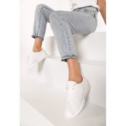 Biało-Różowe Buty Sportowe Evidone. Białe buty sportowe damskie Born2be, sportowe. Za 79,99 zł.