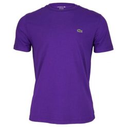 T-Shirt Basic Lacoste Regular Fit. Fioletowe t-shirty męskie m, bez wzorów, bez kołnierzyka. Za 129,00 zł.