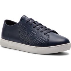 Sneakersy EMPORIO ARMANI - X4X238 XF332 00006 Night. Niebieskie sneakersy męskie Emporio Armani, bez zapięcia. Za 719,00 zł.