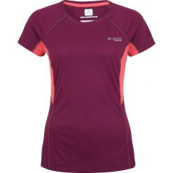 Topy sportowe damskie: Columbia TITAN ULTRA Tshirt z nadrukiem dark raspberry/red coral