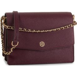 Torebka TORY BURCH - Robinson Convertible Shoulder Bag 54654 Port 616. Czerwone torebki klasyczne damskie Tory Burch, bez wzorów, ze skóry, wizytowe, bez dodatków. W wyprzedaży za 879,00 zł.