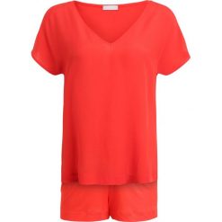 Hanro AYANA SET Piżama orange red. Czerwone piżamy damskie marki Hanro, xs, z jedwabiu. W wyprzedaży za 408,85 zł.
