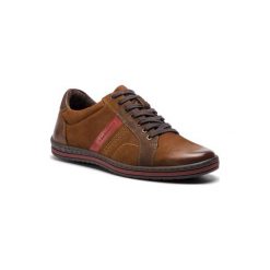 LASOCKI FOR MEN MI08-C485-323-01. Brązowe półbuty męskie Lasocki For Men, bez wzorów, ze skóry, bez zapięcia. Za 189,99 zł.