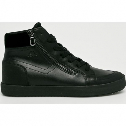Geox - Buty. Czarne buty sportowe damskie Geox, z gumy. W wyprzedaży za 329,90 zł.