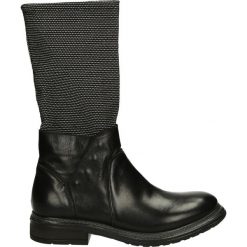 Botki - 3682 NERO-BIA. Czarne botki damskie skórzane Venezia. Za 289,00 zł.