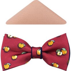 Oryginalna czerwona mucha apple A123. Czerwone muszki męskie Modini Moda Męska, na co dzień, bez wzorów, z tkaniny, eleganckie. W wyprzedaży za 49,50 zł.