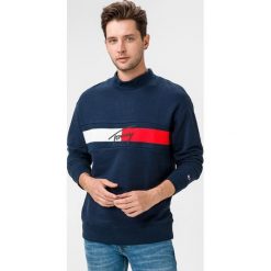 Tommy Jeans Bluza Niebieski. Niebieskie bluzy męskie Tommy Jeans, xl, z nadrukiem, z bawełny, bez kołnierzyka, bez rękawów, bez kaptura. Za 428,95 zł.