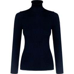 Golf Fusalp ANCELLE. Niebieskie swetry damskie Fusalp, bez wzorów, z wiskozy, bez rękawów, bez kaptura. W wyprzedaży za 672,00 zł.