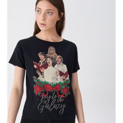 Koszulka Star Wars - Czarny. Czarne koszulki damskie House, s, z motywem z bajki, retro, bez kołnierzyka, bez rękawów. Za 49,99 zł.