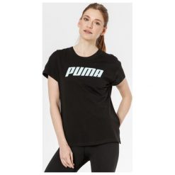 Puma Koszulka Ss Modern Sports Logo , czarny, rozmiar M. Czarne koszulki damskie Puma, s, bez wzorów, z bawełny, z kontrastowym kołnierzykiem, bez rękawów. W wyprzedaży za 59,99 zł.