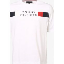 Tommy Hilfiger - T-shirt męski, biały. Białe t-shirty męskie TOMMY HILFIGER, m, z nadrukiem, klasyczne, z klasycznym kołnierzykiem. Za 229,95 zł.