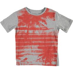T-shirty chłopięce z nadrukiem: Koszulka „Adam” w kolorze szaro-czerwonym