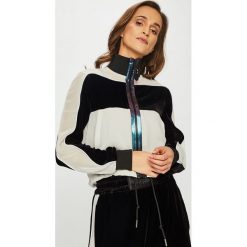Diesel - Bluza. Białe bluzy damskie Diesel, s, bez wzorów, z elastanu, bez rękawów, bez kaptura. W wyprzedaży za 799,90 zł.