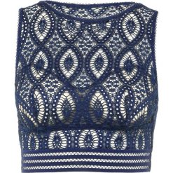 Biustonosze bardotka: else BAROQUE CROPPED TANK BRA TOP Biustonosz z fiszbiną sapphire
