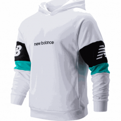 New Balance MT93503WT. Bluzy męskie New Balance, xl, bez wzorów, z bawełny, klasyczne, z kapturem, bez rękawów, z kapturem. W wyprzedaży za 129,99 zł.