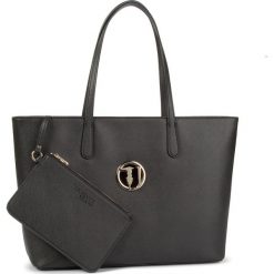 Torebka TRUSSARDI JEANS - Sophie Shopper E/W Lg 75B00838 K299. Czarne torby damskie na zakupy Trussardi Jeans, bez wzorów, z jeansu, klasyczne, bez dodatków. Za 559,00 zł.