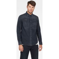 G-Star Raw - Koszula. Szare koszule męskie G-Star RAW, s, bez wzorów, z bawełny, klasyczne, z klasycznym kołnierzykiem, z długim rękawem. Za 419,90 zł.