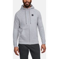 BLUZA UNDER ARMOUR RIVAL FLEECE FZ HOODIE-GRY. Szare bluzy męskie Under Armour, na jesień, m, bez wzorów, z bawełny, sportowe, bez kołnierzyka, bez rękawów, bez kaptura. Za 149,99 zł.