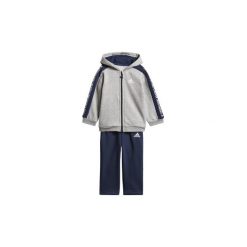 Spodnie dresowe dziewczęce: Zestawy dresowe adidas Dres polarowy z kapturem Linear