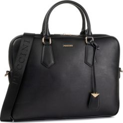 Torba na laptopa PUCCINI - BT29748 Czarny 1. Czarne torby męskie skórzane Puccini, bez wzorów, ze skóry ekologicznej. W wyprzedaży za 169,00 zł.