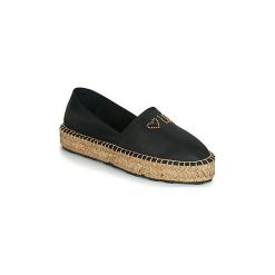Espadryle Love Moschino JA10163G07. Czarne espadryle damskie Love Moschino, bez wzorów, bez obcasa. W wyprzedaży za 494,30 zł.