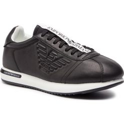 Sneakersy EMPORIO ARMANI - X4X260 XL709 K003 Black/Black/Black. Czarne sneakersy męskie marki Emporio Armani, na co dzień, bez wzorów, ze skóry ekologicznej, bez zapięcia. Za 839,00 zł.