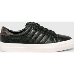 Calvin Klein - Buty. Czarne buty sportowe damskie Calvin Klein, bez wzorów, ze skóry, sportowe. Za 359,90 zł.