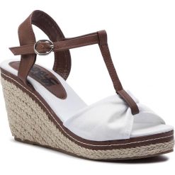 Espadryle REFRESH - 69927 Lona Blanco. Białe espadryle damskie Refresh, bez wzorów, ze skóry ekologicznej, bez obcasa, na obcasie. Za 169,00 zł.