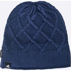 Adidas Performance - Czapka. Niebieskie czapki damskie marki adidas Performance, na zimę, z elastanu. W wyprzedaży za 59,90 zł.