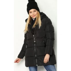 Czarna Kurtka Big Bug Eyes. Brązowe kurtki damskie pikowane marki QUECHUA, na zimę, m, z materiału. Za 149,99 zł.