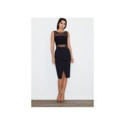 Spódnica M559 Czarny. Czarne spódniczki damskie FIGL, m, w paski, z bawełny, eleganckie. Za 129,00 zł.