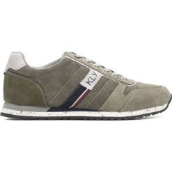 Khaki Buty Sportowe Disjointly. Brązowe buty sportowe męskie marki Born2be, z tkaniny, na sznurówki. Za 129,99 zł.