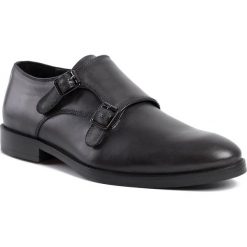 Półbuty MEXX - Dennis MXKM0050M Anthracite 9007. Czarne buty wizytowe męskie Mexx, ze skóry, bez zapięcia. W wyprzedaży za 439,00 zł.